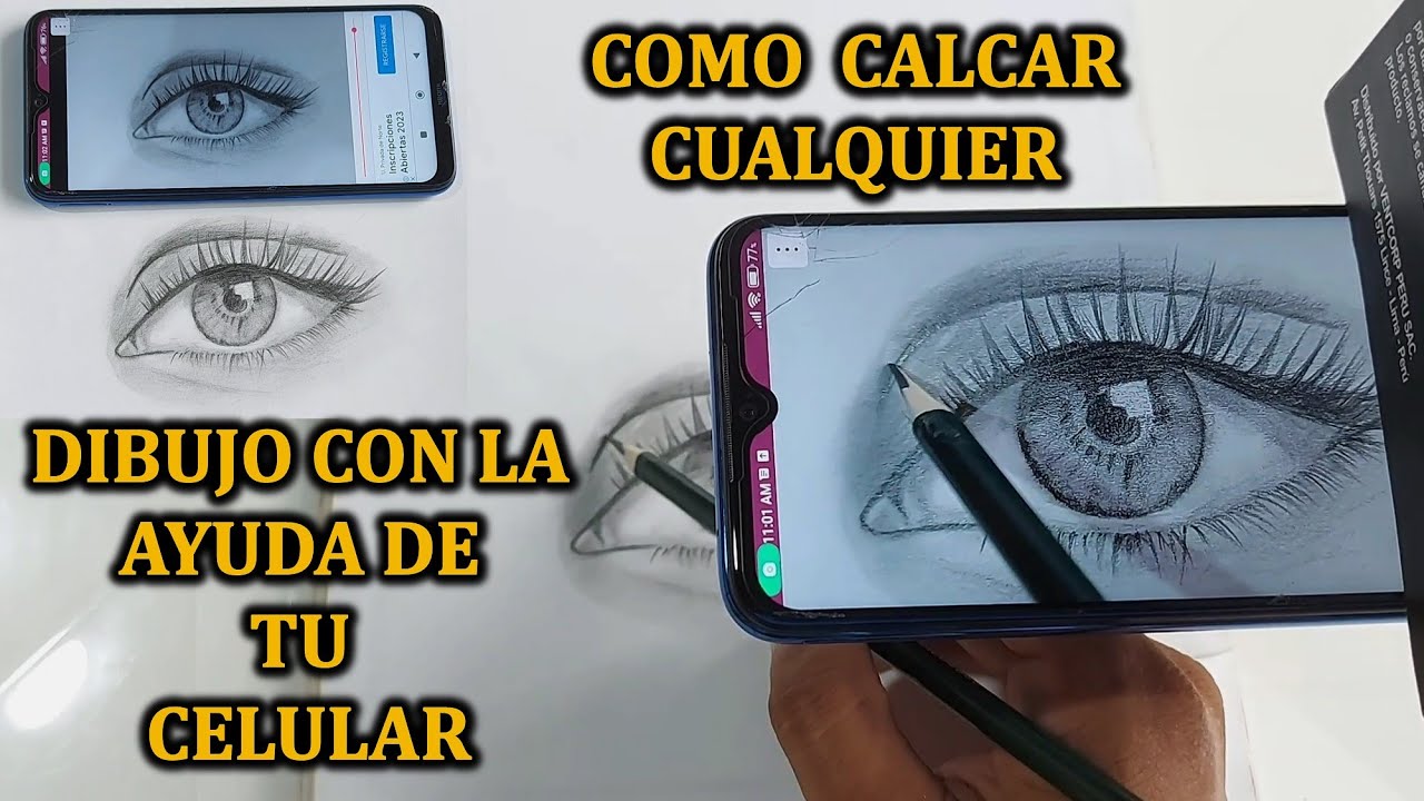 COMO CALCAR CUALQUIER DIBUJO CON LA AYUDA DE TU CELULAR - TUTORIAL