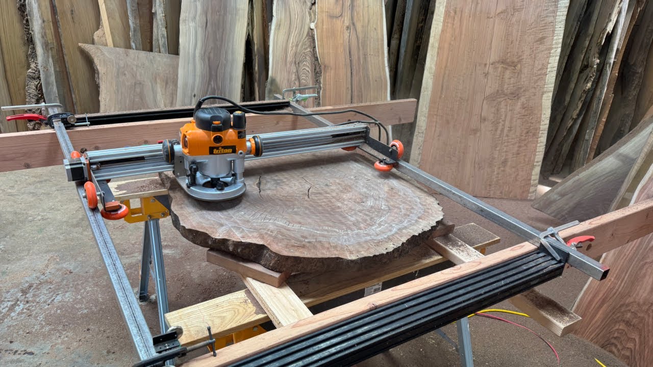 Slabathor rail-on-rail for unlimited sized flattening