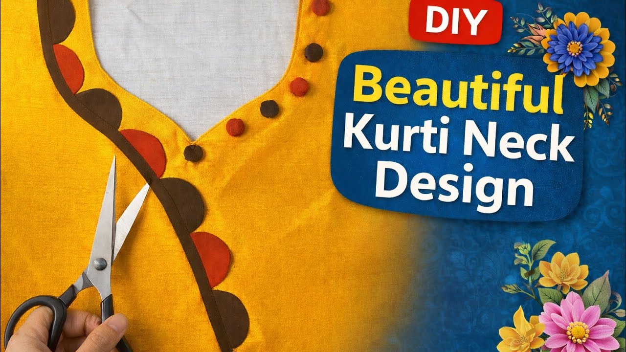 Easy Kurti Neckline Sewing Design