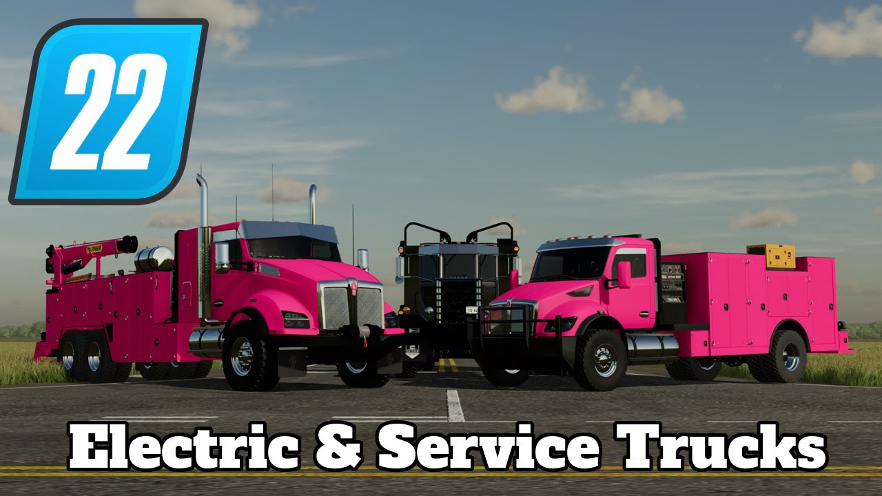 FS22 Mod Spotlight - Electric & Service Trucks!