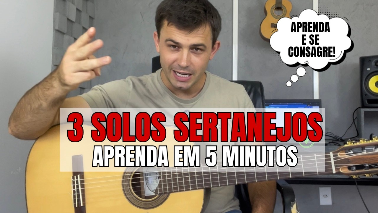 3 SOLOS SERTANEJOS NO VIOLÃO – Telefone Mudo, Saudade da Minha Terra e Boate Azul