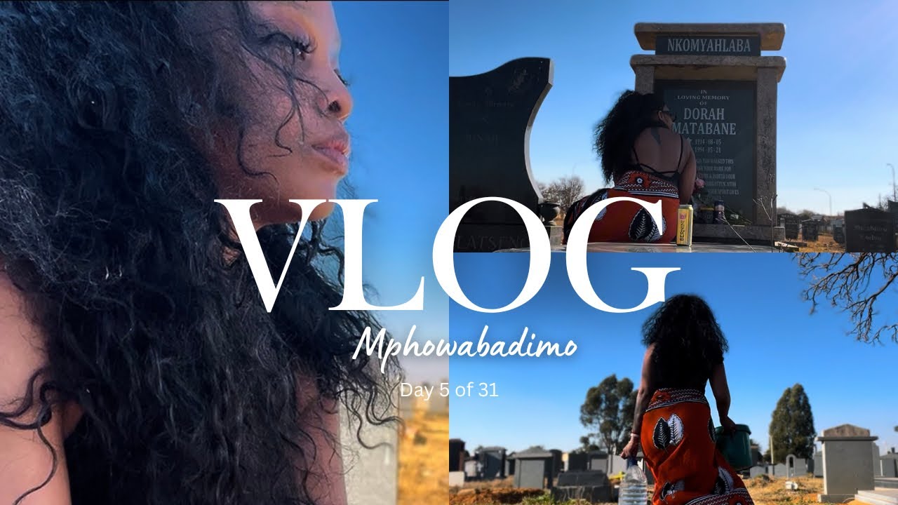 VLOG - GRAVESITE VISITS ARE SO THERAPEUTIC 🤏🏾 | LETS GO CLEAN AND CHILL ☺️ | VISIT YOUR LOVED ONES 🥰