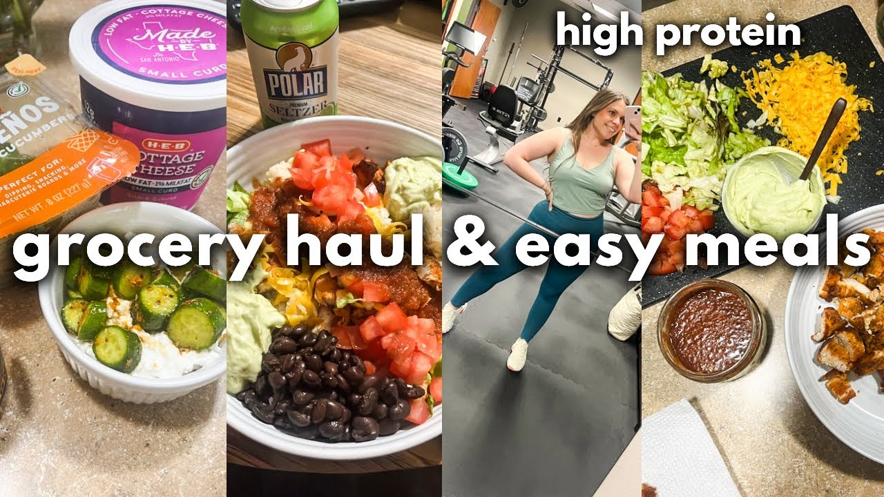 Fat Loss Grocery Haul & High Protein Meal Ideas! + best post workout snack!