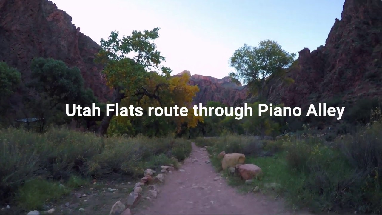 Grand Canyon Hike: Utah Flats Route through Piano Alley