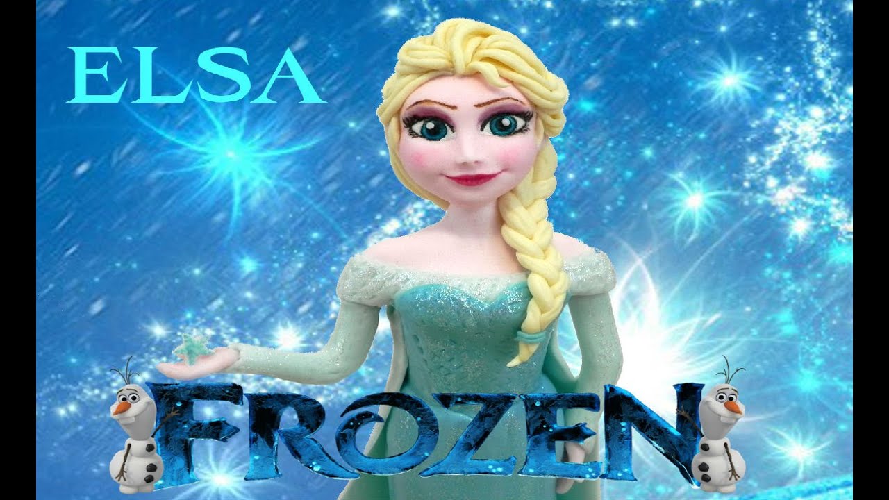 Elsa Frozen in pasta di zucchero