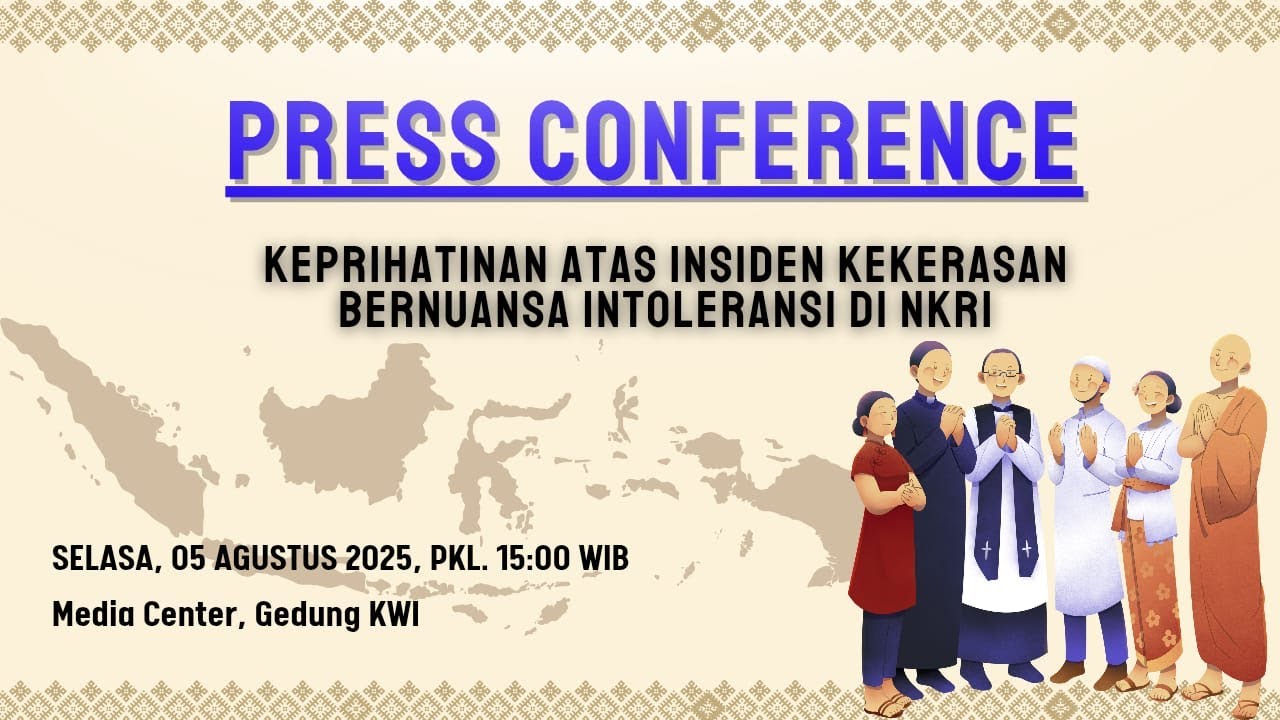 PRESS CONFERENCE: Keprihatinan Bersama Para Pemimpin Lembaga Agama