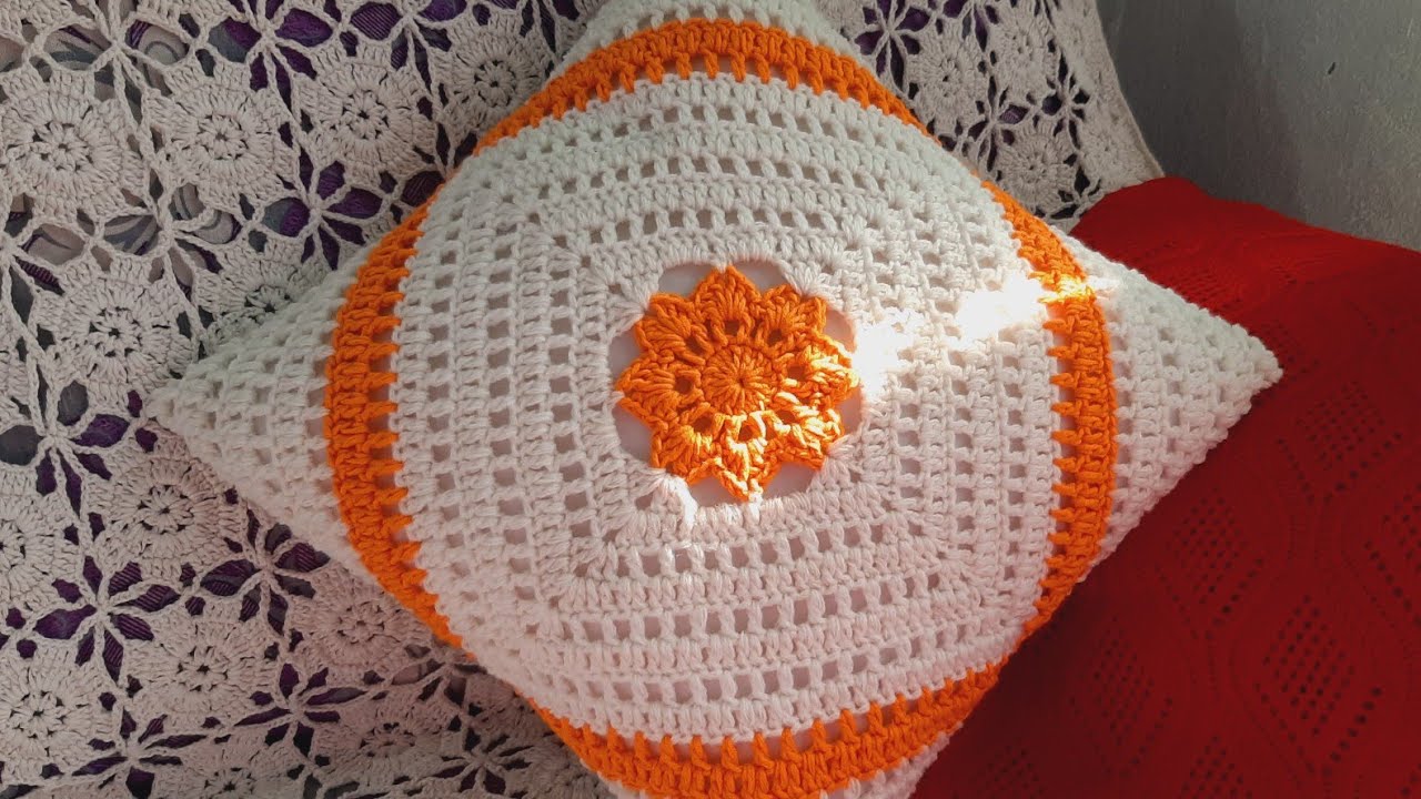 Crochet cushion cover. কু‌শিকাটার কুশন কভার টউি‌‌টো‌রিয়াল। #cushion