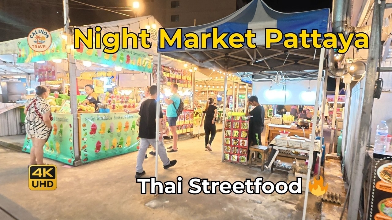 Runway Night Market Pattaya (4K) 🍜 | Rundgang & bestes Streetfood in Pattaya