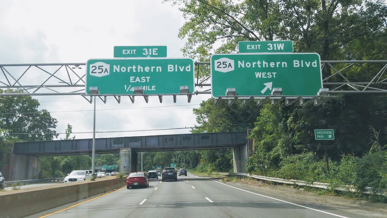 Cross Island Parkway south full length, Queens NYC