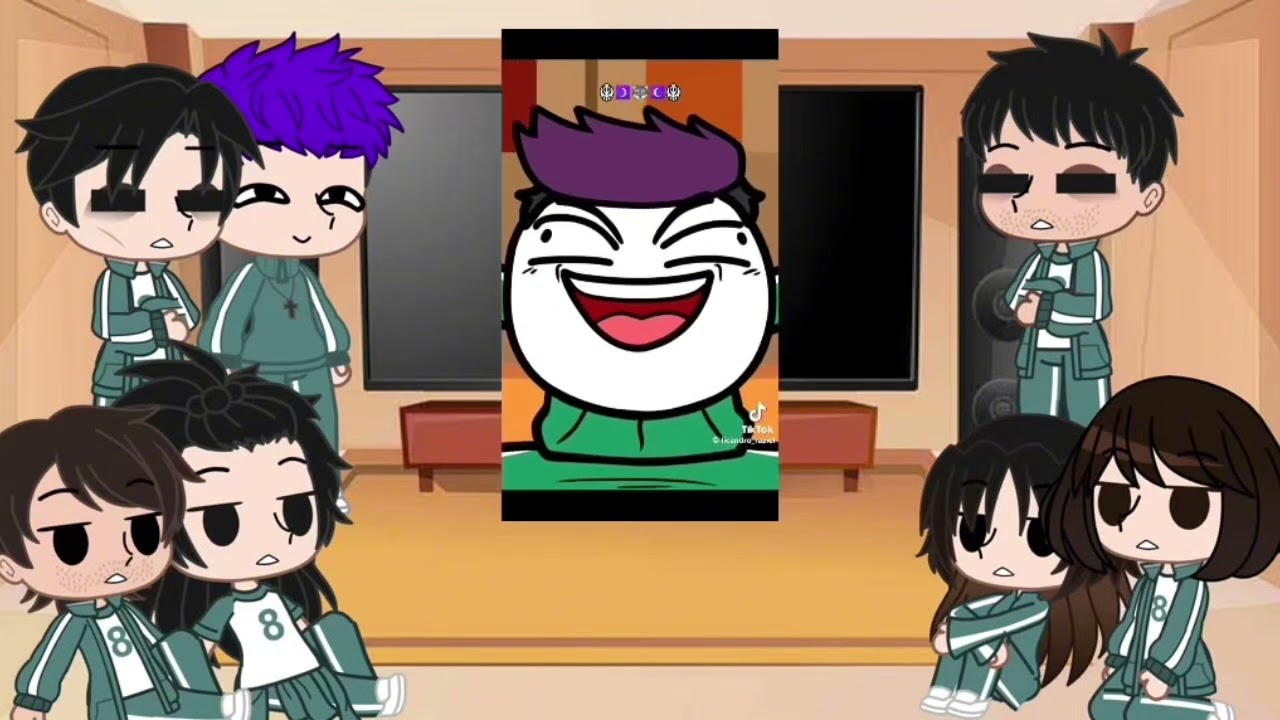 Squid game S2 react to Squid game funny animation ||part 3||