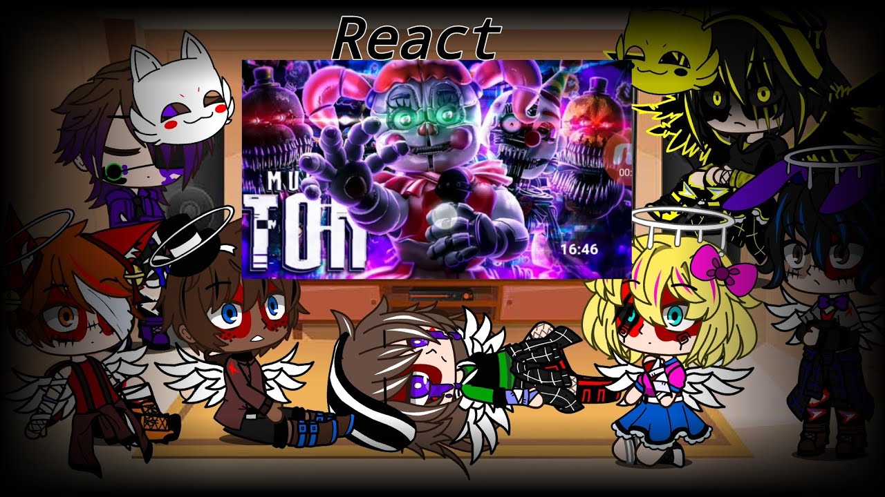 As cinco crianças (+charile, Afton Kids)React To/RAP DO FIVE NIGHT'S AT FREDDYS/Pt2[Isso Acaba Aqui]