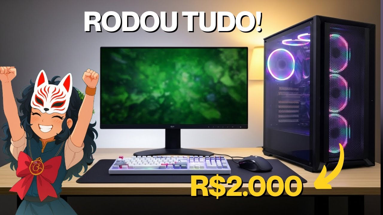 PC Gamer de R$2000 em 2025 é Surpreendente! (Teste em Jogos)