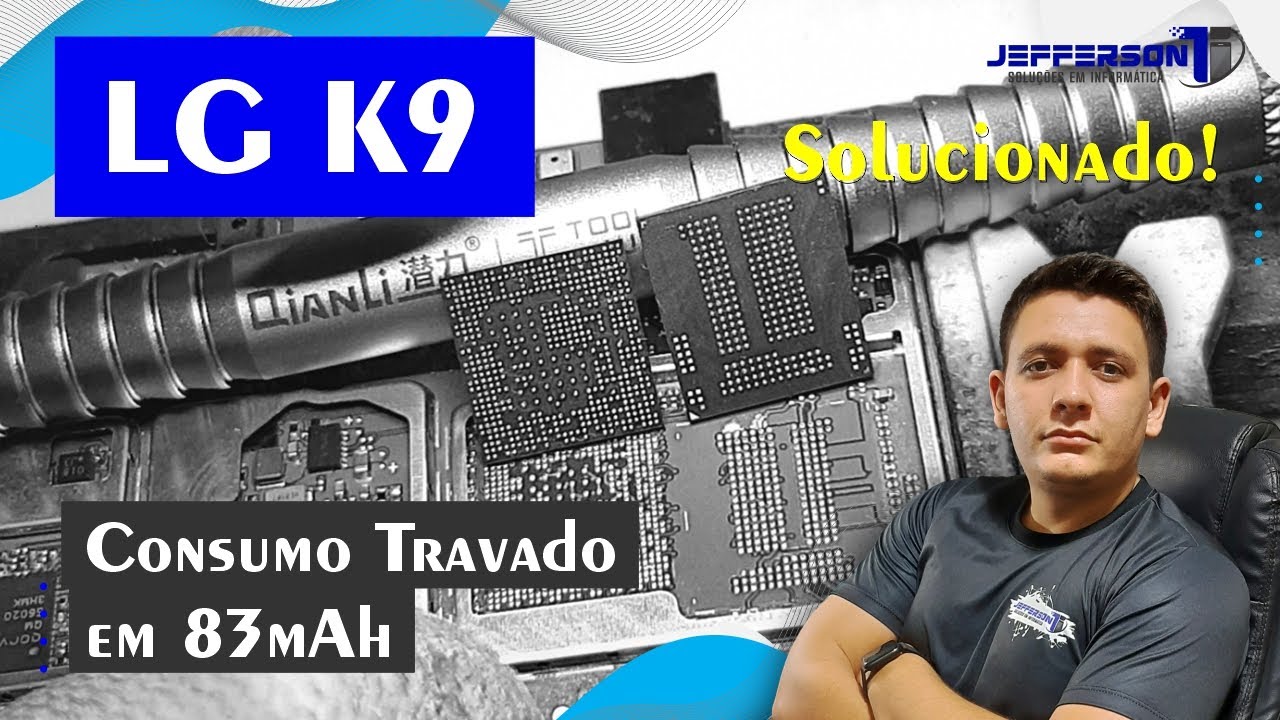LG K9 Não Liga Consumo Travado em 80 90 100mAh -  Solucionado! 