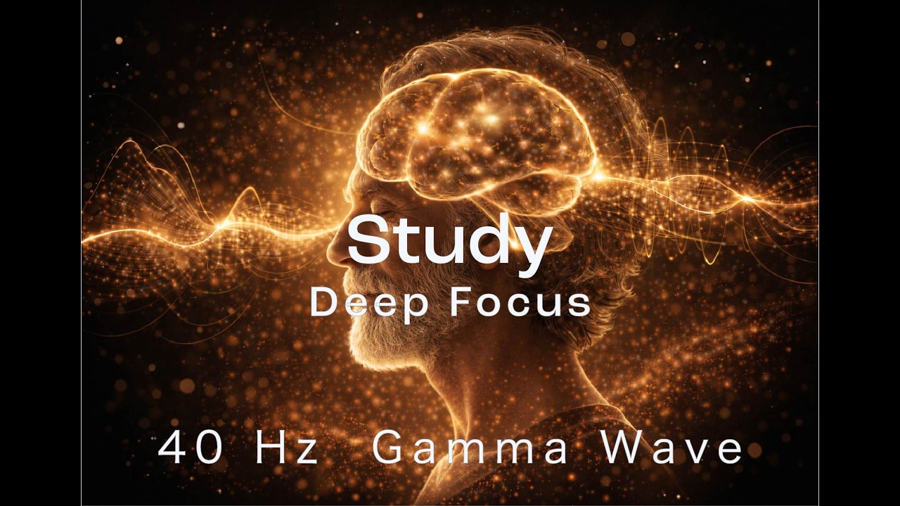 Study mode | 40Hz | Deep Focus | Gamma Wave | Scientifically Designed ADHD Concentration