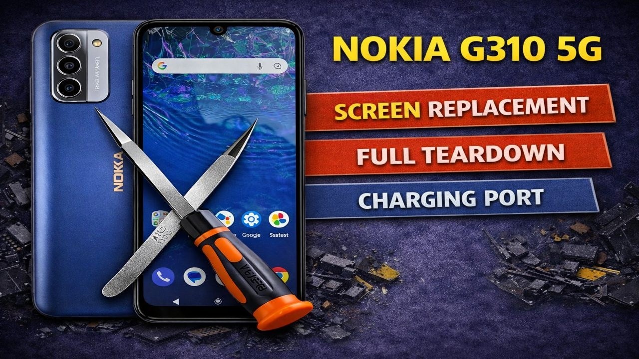 How to Replace Screen and Charging Port on Nokia G310 5G TA-1573 – Full Teardown