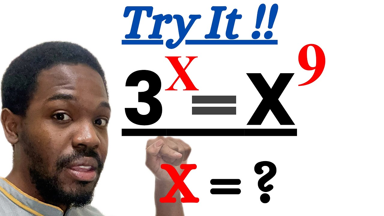 Только гении могут это решить — попробуйте решить 3^X = X^9
