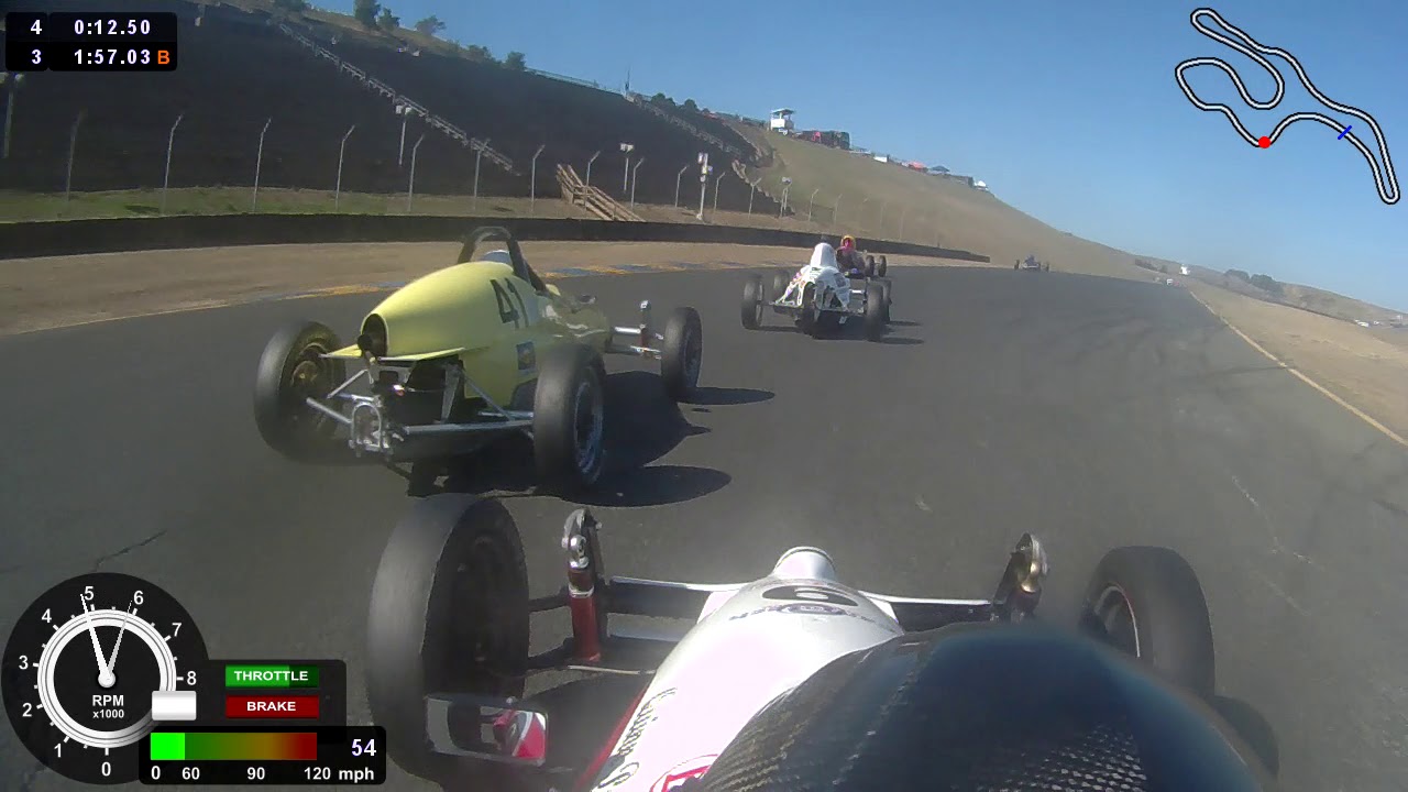 2018 SCCA Runoffs Formula Vee from Sears Point Sonoma Raceway