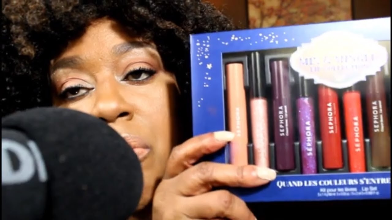 [ASMR] Influenster and Sephora Unboxing Triggers Whisper Tapping Plastic Hand Movements
