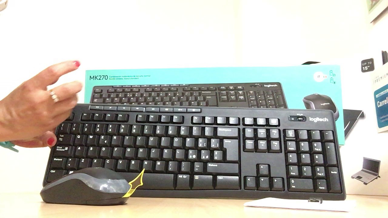 tastiera e mouse wireless logitech mk270