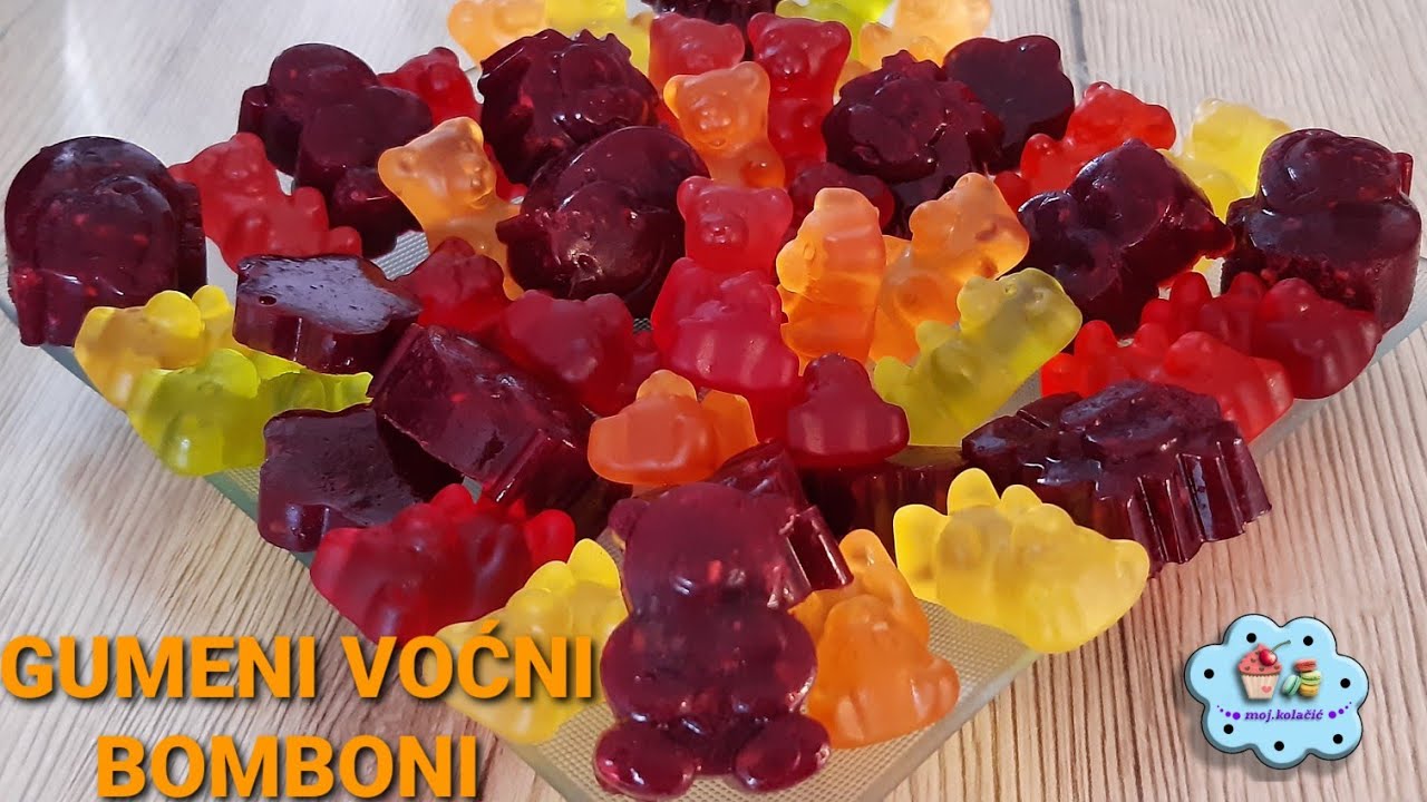 DOMAĆI GUMENI VOĆNI BOMBONI