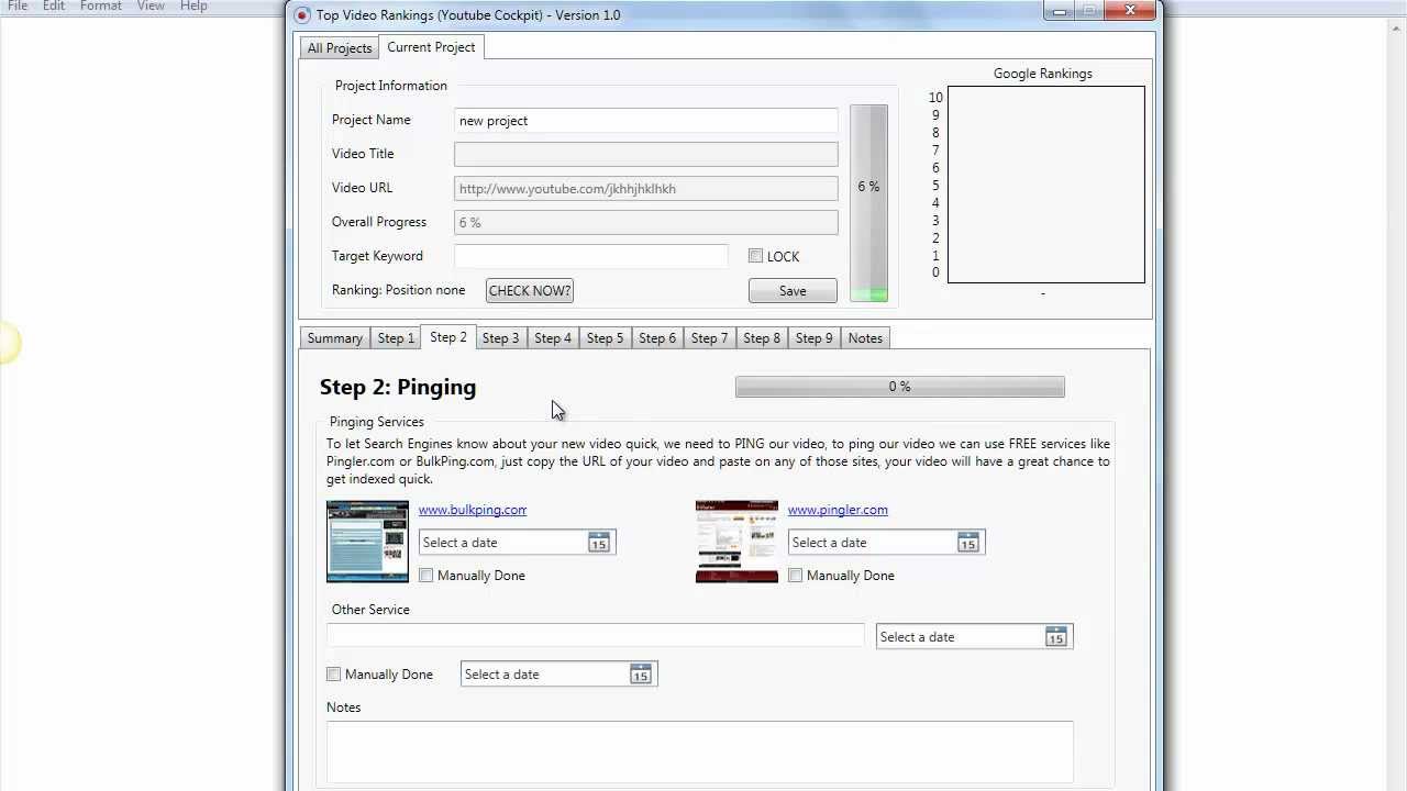 Youtube Ranking Software Preview