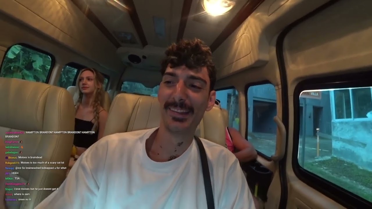 ice poseidon talks to chat while on the way to Carnival Magic Thailand