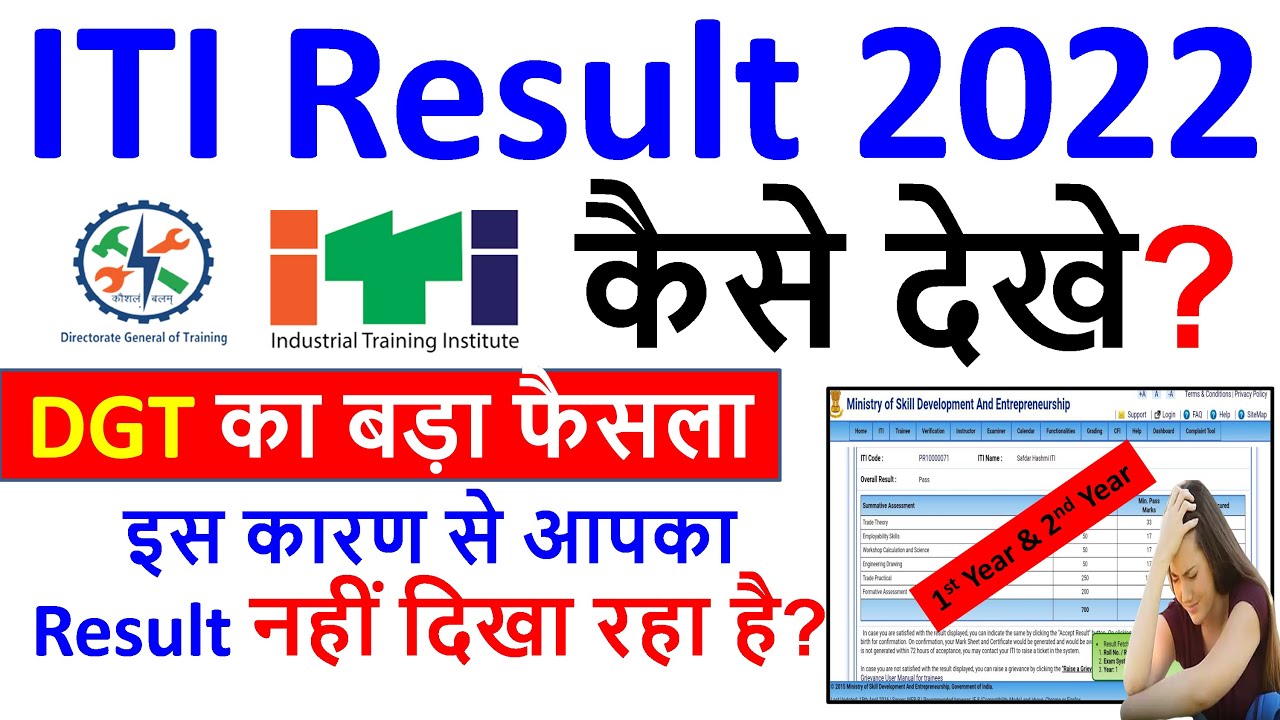 ITI Result 2022, ITI Result Ncvt Latest News 2022, ITI Result Kaise Dekhe? ITI Result Kab Aayega?