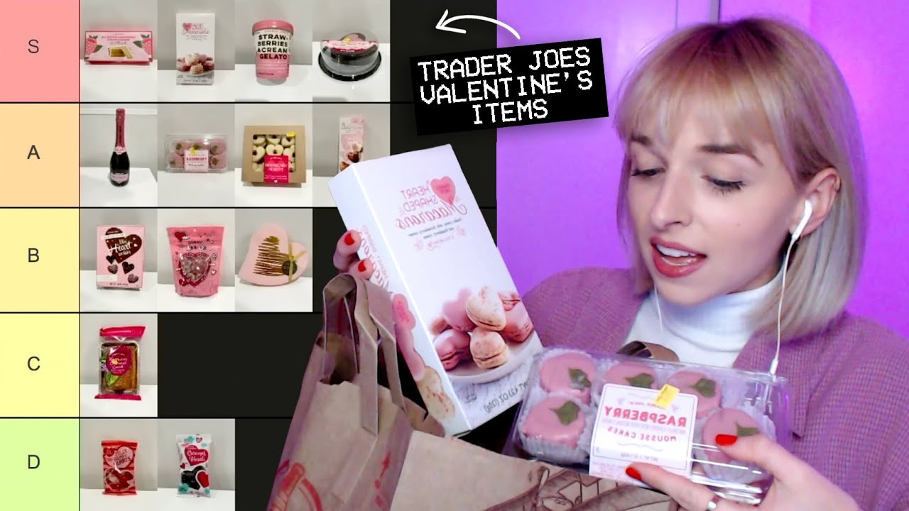 trying EVERY trader joes valentine's item