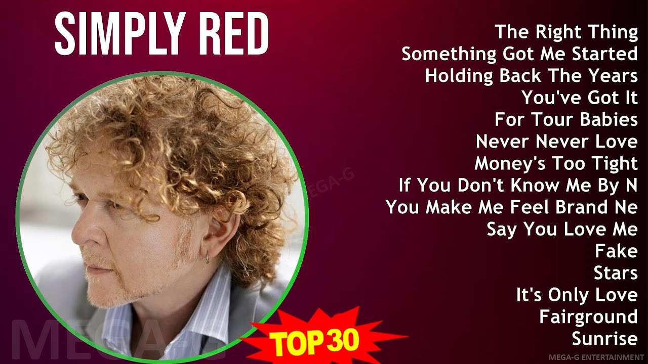 S i m p l y R e d 2024 MIX The Very Best ~ 1980s Music ~ Top Adult, Blue-Eyed Soul, Alternative ...