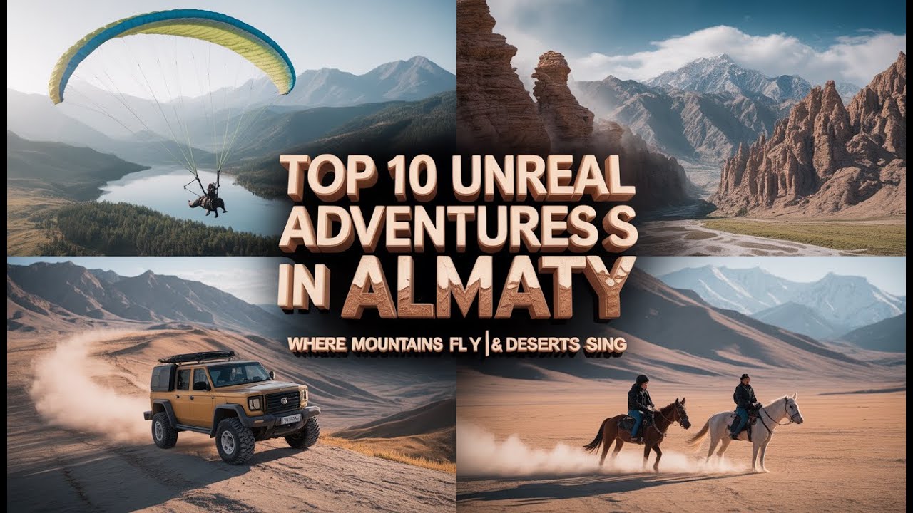 Top 10 Unreal Adventures in Almaty 🇰🇿 | Where Mountains Fly & Deserts Sing Episode 70 🏔️🪂🐎🏞️🏕️