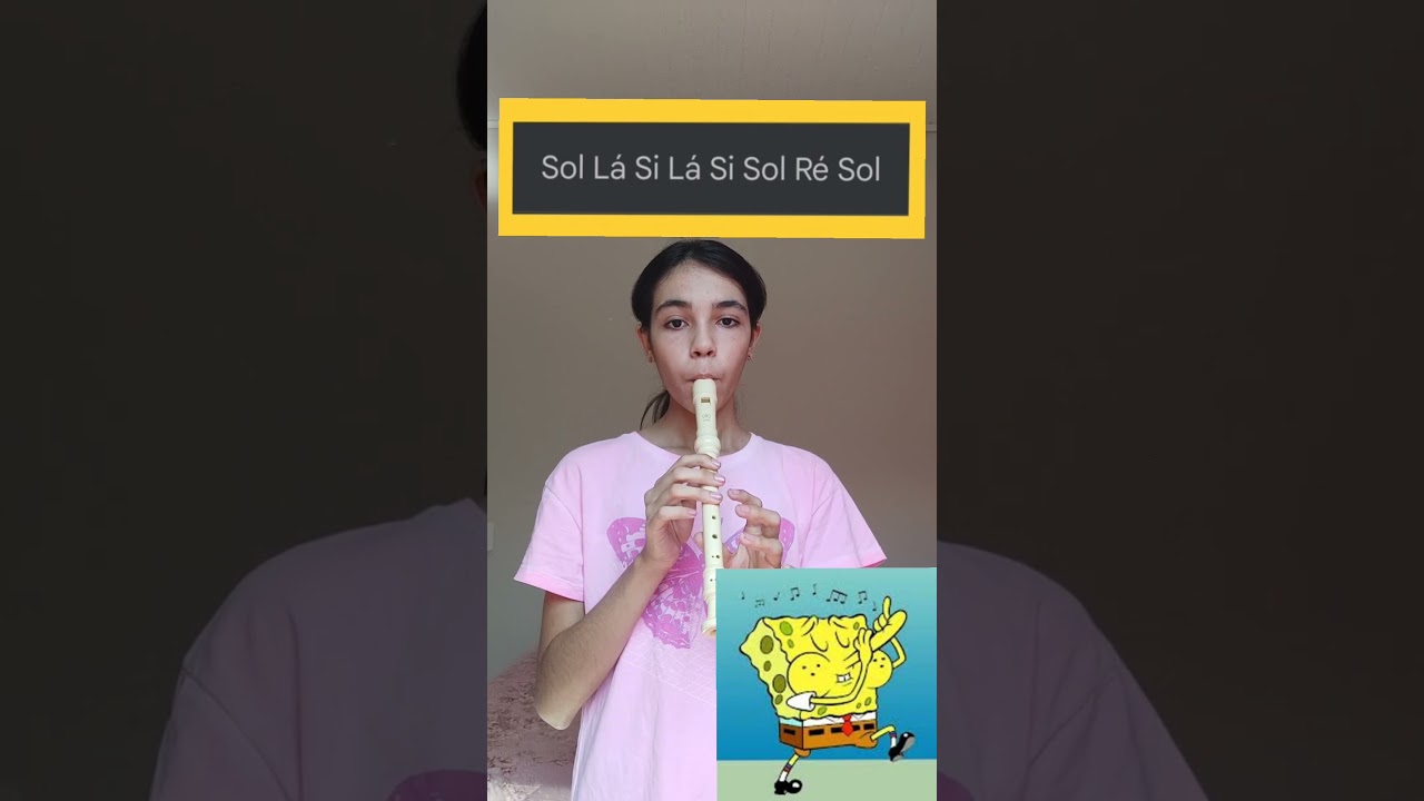 Bob esponja na flauta 