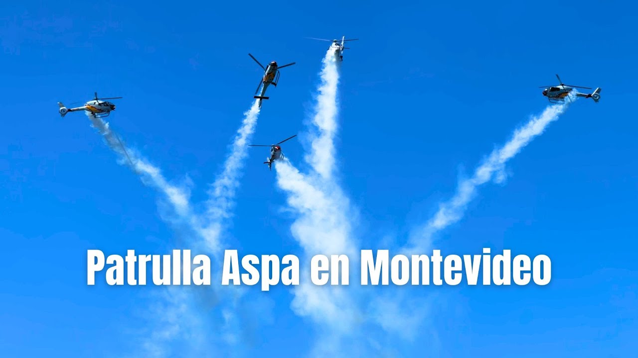 ¡INCREÍBLE! La Patrulla ASPA en Montevideo 🇺🇾🚁 (Show Aéreo Completo)