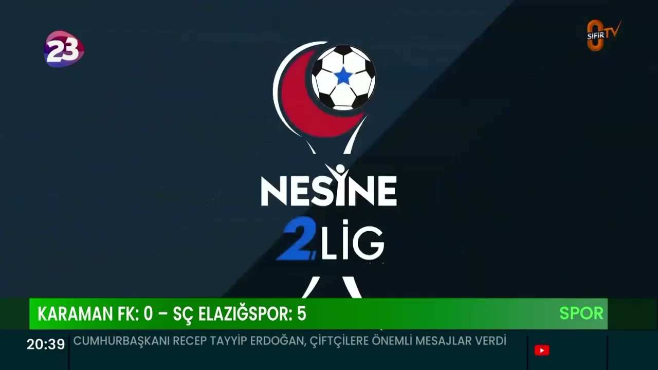 TFF 2. LİG BEYAZ GRUP 27. HAFTA MÜCADELESİNDE; KARAMAN FK: 0 – SÇ ELAZIĞSPOR: 5