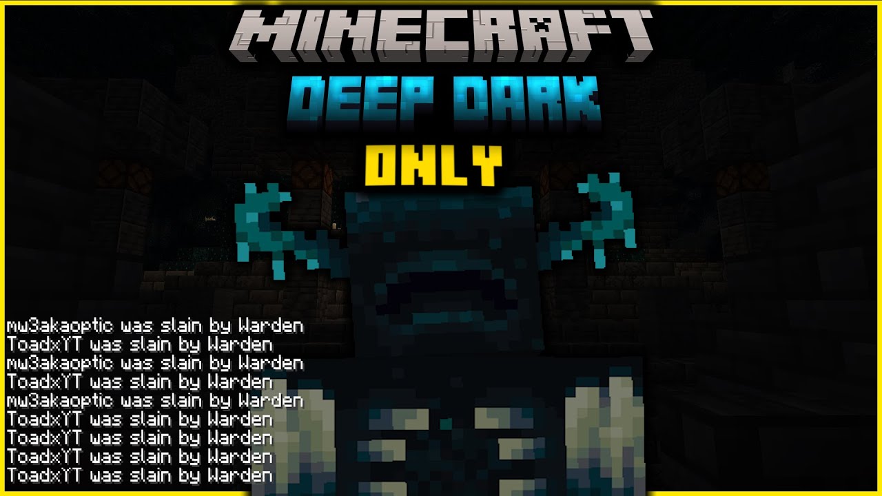 We Survived Deep Dark Only World in Minecraft...