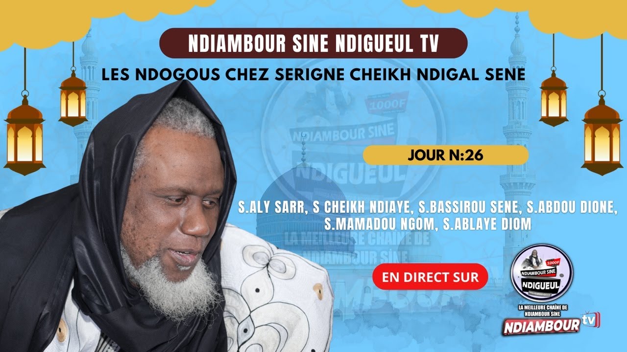 🛑EN DIRECT: NDOGUOU J26 S.ALY SARR, S CHEIKH NDIAYE, S.BASSIROU SENE, S.ABDOU... LUNDI 16 MARS 2026