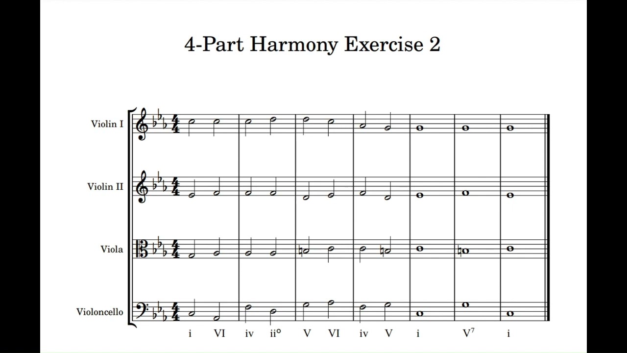 4-Part Harmony Exercise 2