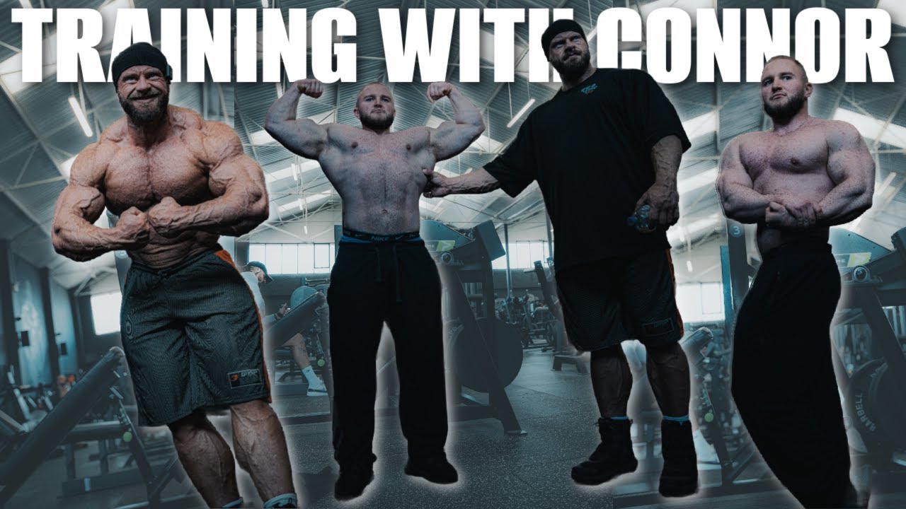 I train Upper body with Jr Bodybuilding champion Connor Launder at Tbjp x Shed