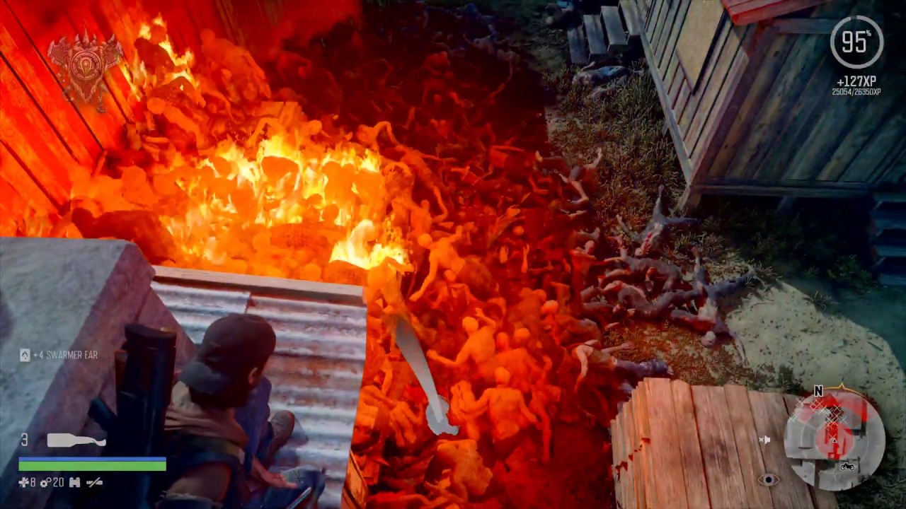 DAYS GONE - OLD SAW MILL HORDE ( EASY & LAZY WAY )