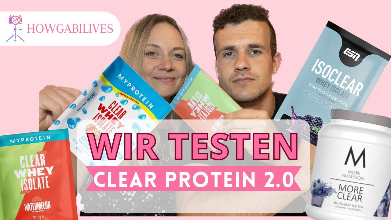 WIR TESTEN CLEAR WHEY PROTEIN / ISOCLEAR / MORE CLEAR 2.0 - MORE NUTRITION I ESN I MYPROTEIN