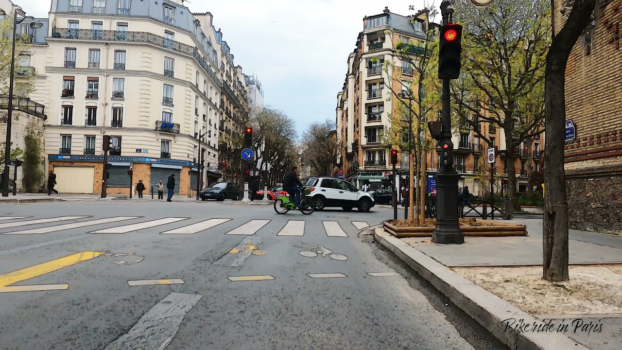 RUE D'ALESIA // ABSTRACT RENDU // 4K // Balade à Vélo dans Paris.