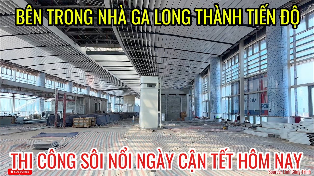 BÊN TRONG VÀ BÊN NGOÀI NHÀ GA TIẾN ĐỘ THI CÔNG SÔI NỔI MỚI NHẤT CỦANHỮNG GẦN CẬN TẾT UPDATE 7-2-2026