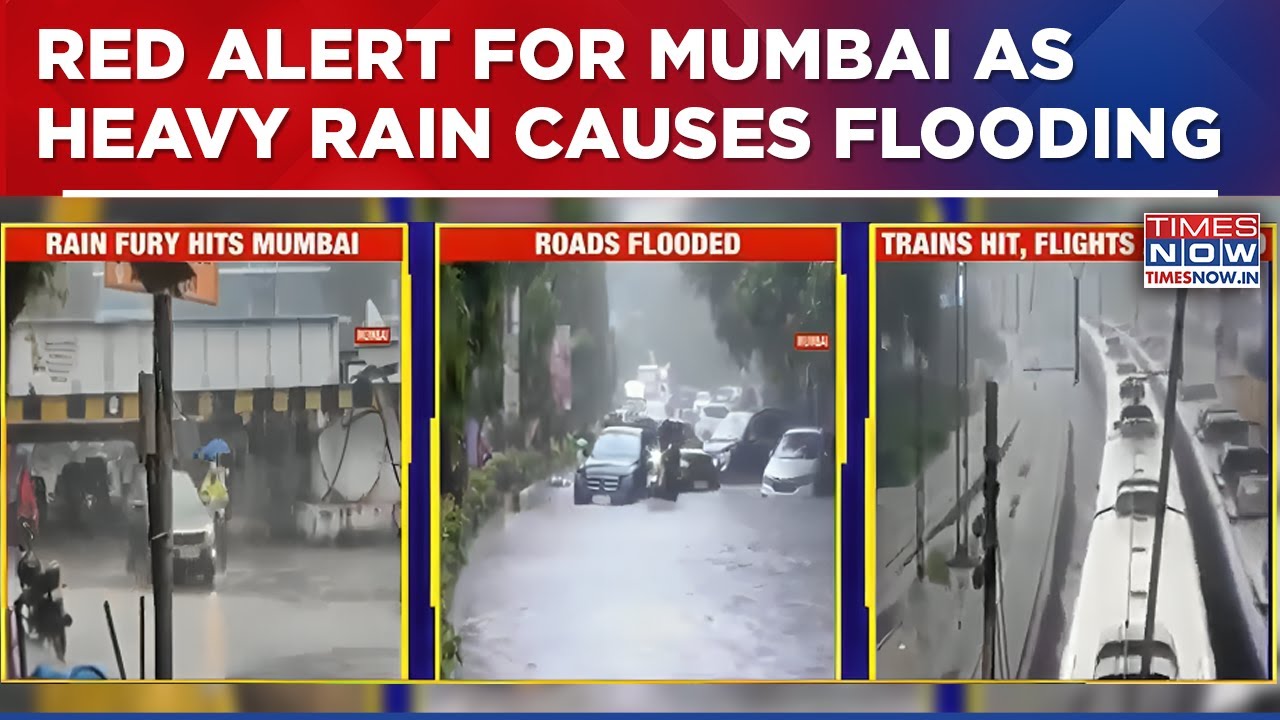 Mumbai Rain Mayhem: Heavy Downpour Floods Roads, Disrupts Train Services And Hits Flight Operations