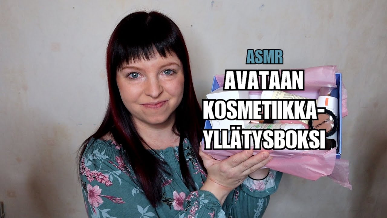 ASMR - Avataan kosmetiikkayllätysboksi - Goodiebox 💄