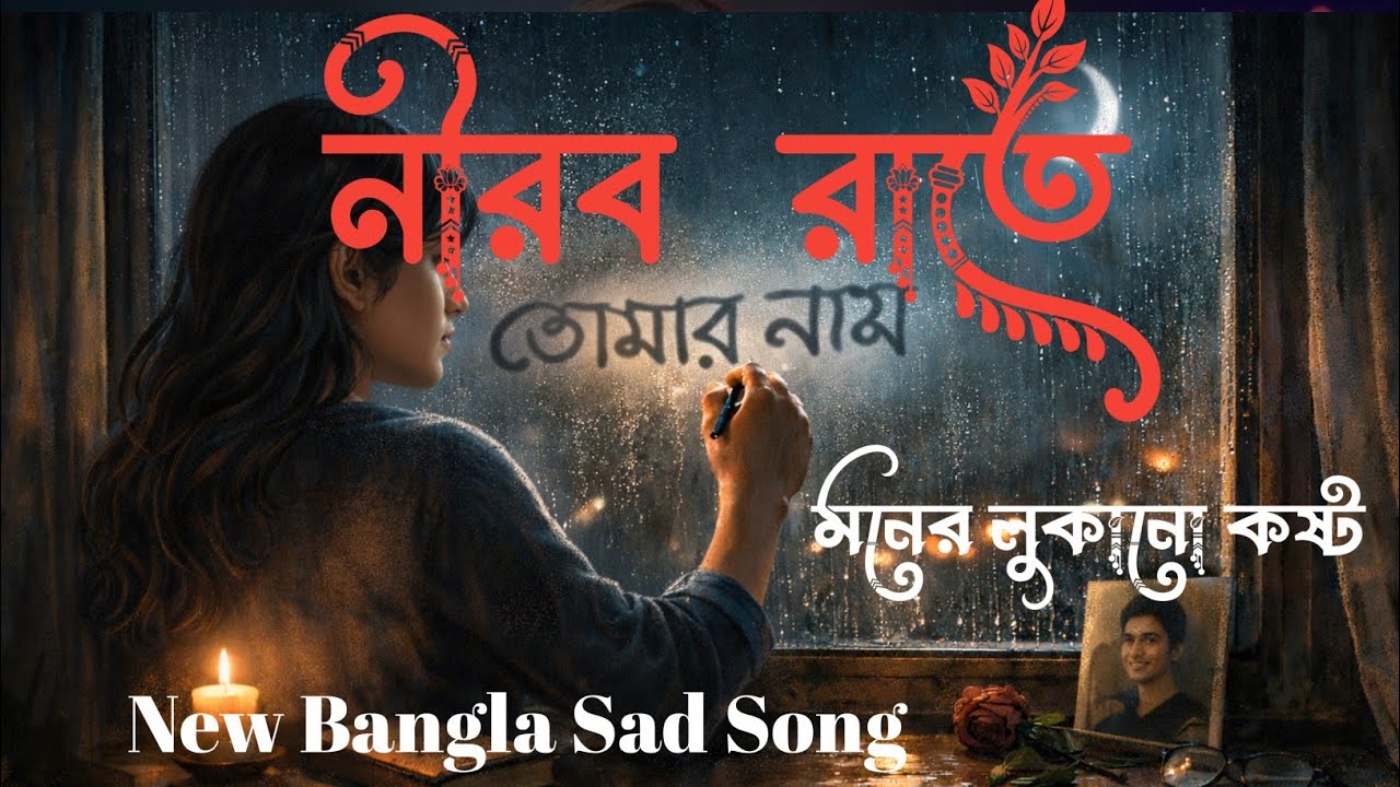 Sad Bengali Love Song for Boyfriend | মনের লুকানো কষ্ট | Nirob Rate | নীরব রাতে | Music Surly| Sad 
