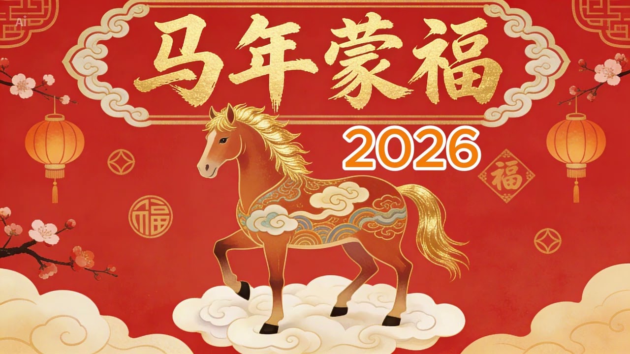马年蒙福歌  #原创 #中国农历年 #2026 #春节 #马年 #诗篇