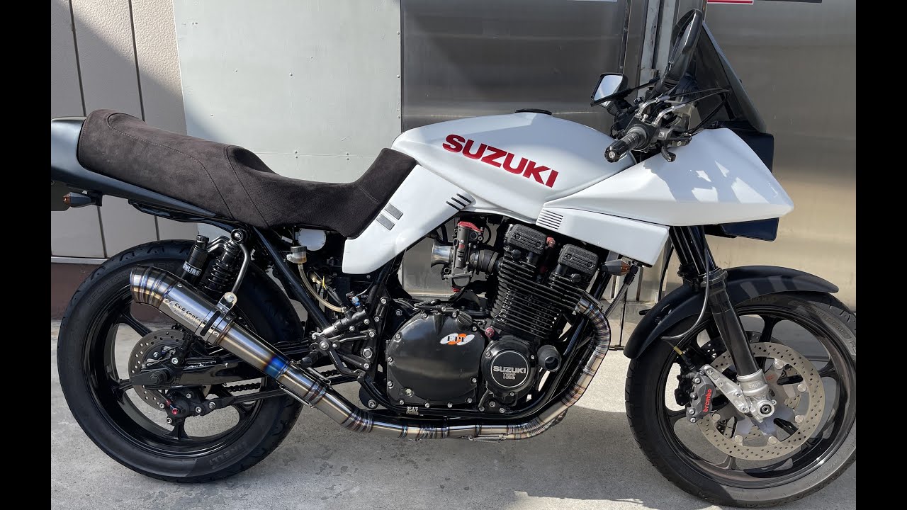 SSPファクトリー　GSX1100Sチタンマフラーワンオフ製作