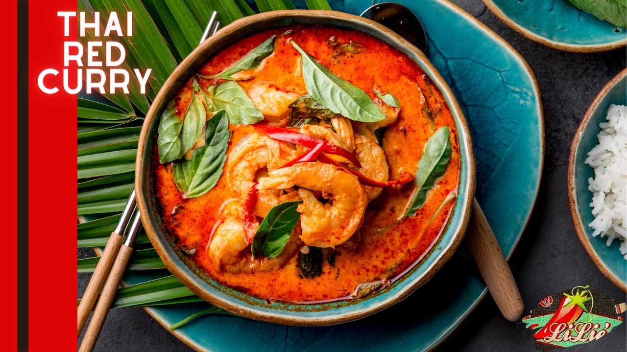 Thaise rode curry: met garnalen en zoete aardappel