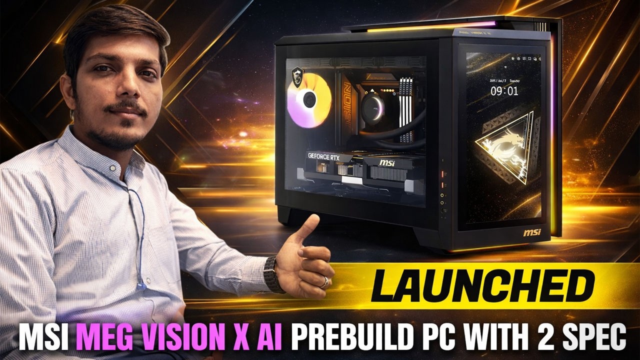 MSI MEG Vision X AI 2NVV7-281JP And MEG Vision X AI 2NVR7-282JP Prebuilt Desktops Launched