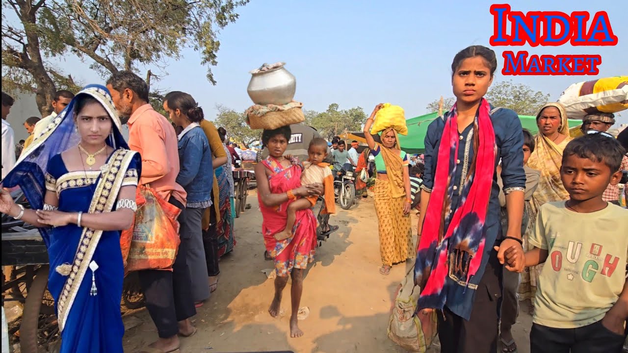 How is the life of village people of India How do village women go to the market and buy vegetable🇮🇳