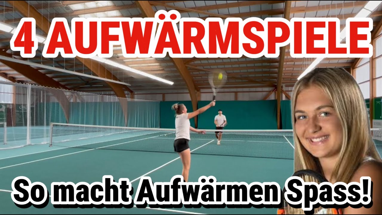 TENNIS - 4 Aufw&auml;rmspiele mit JAEL - So macht Aufw&auml;rmen Spass!